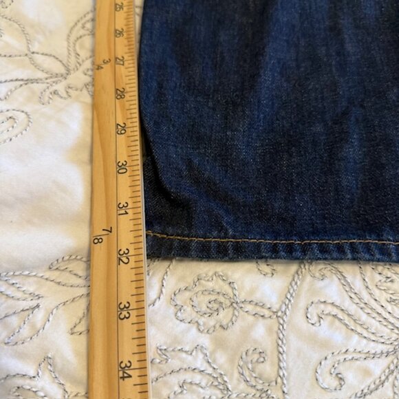 Men's American Eagle Flex Relaxed Straight Dark Wash Denim Jeans 38 x 32 - Picture 13 of 14